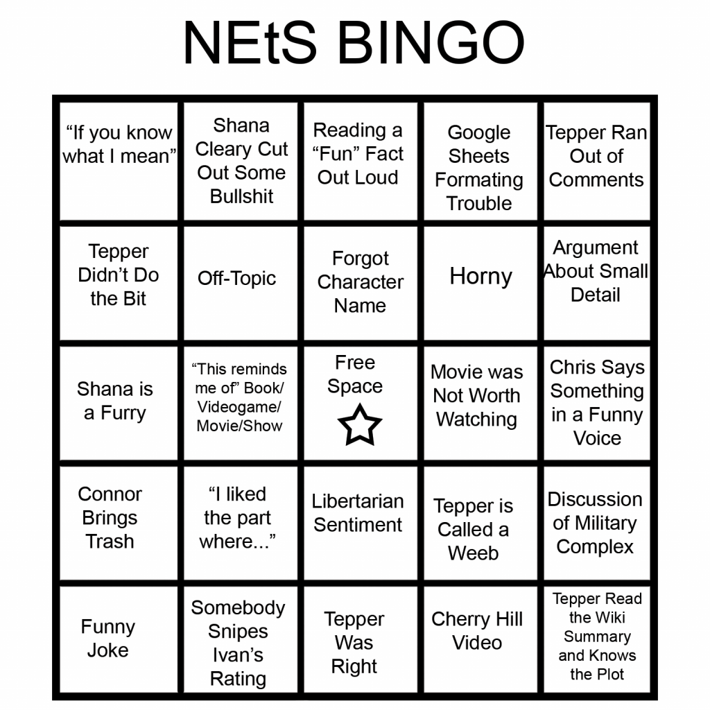 NEtS Bingo